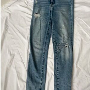 Distressed Blue Jeans for Women